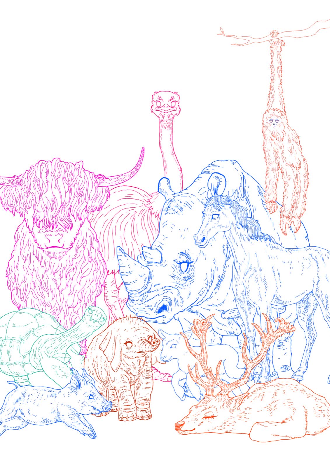 Ten Animals — full composition